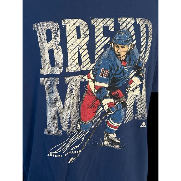 Artemi Panarin #10 "Breadman" New York Rangers T-Shirt Men's Size XL Extra Large - Picture 2 of 5